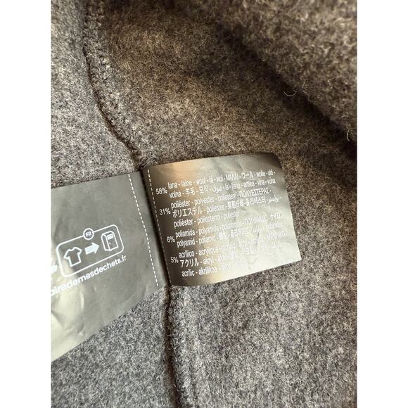 Zara Men’s QUARTER ZIP FLEECE SWEATSHIRT XL Anthracite Gray - Picture 5 of 5